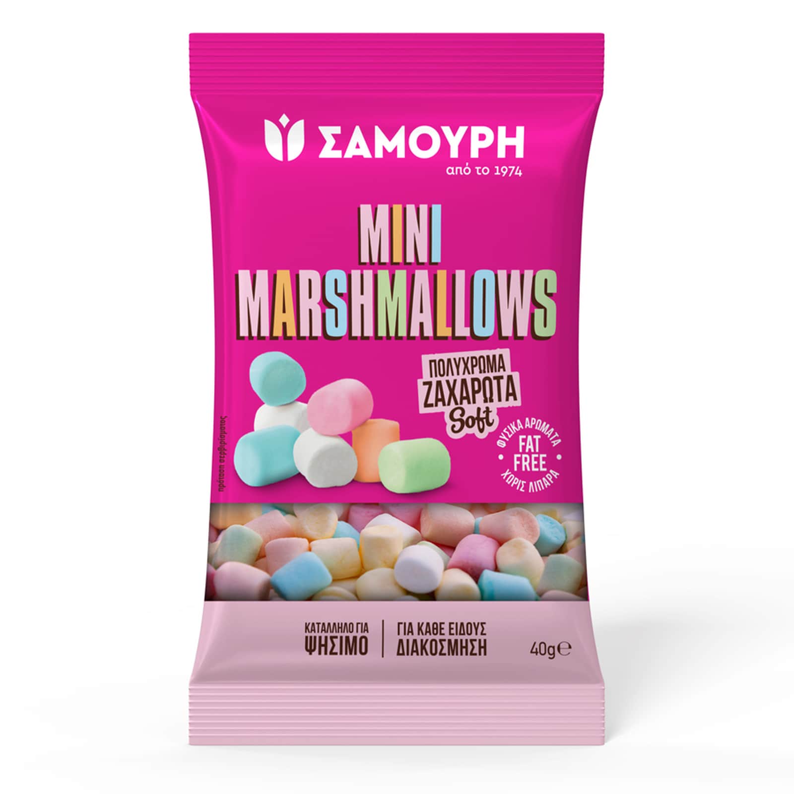 SAMOURI Ζαχαρωτά Marshmallows Mini 40g
