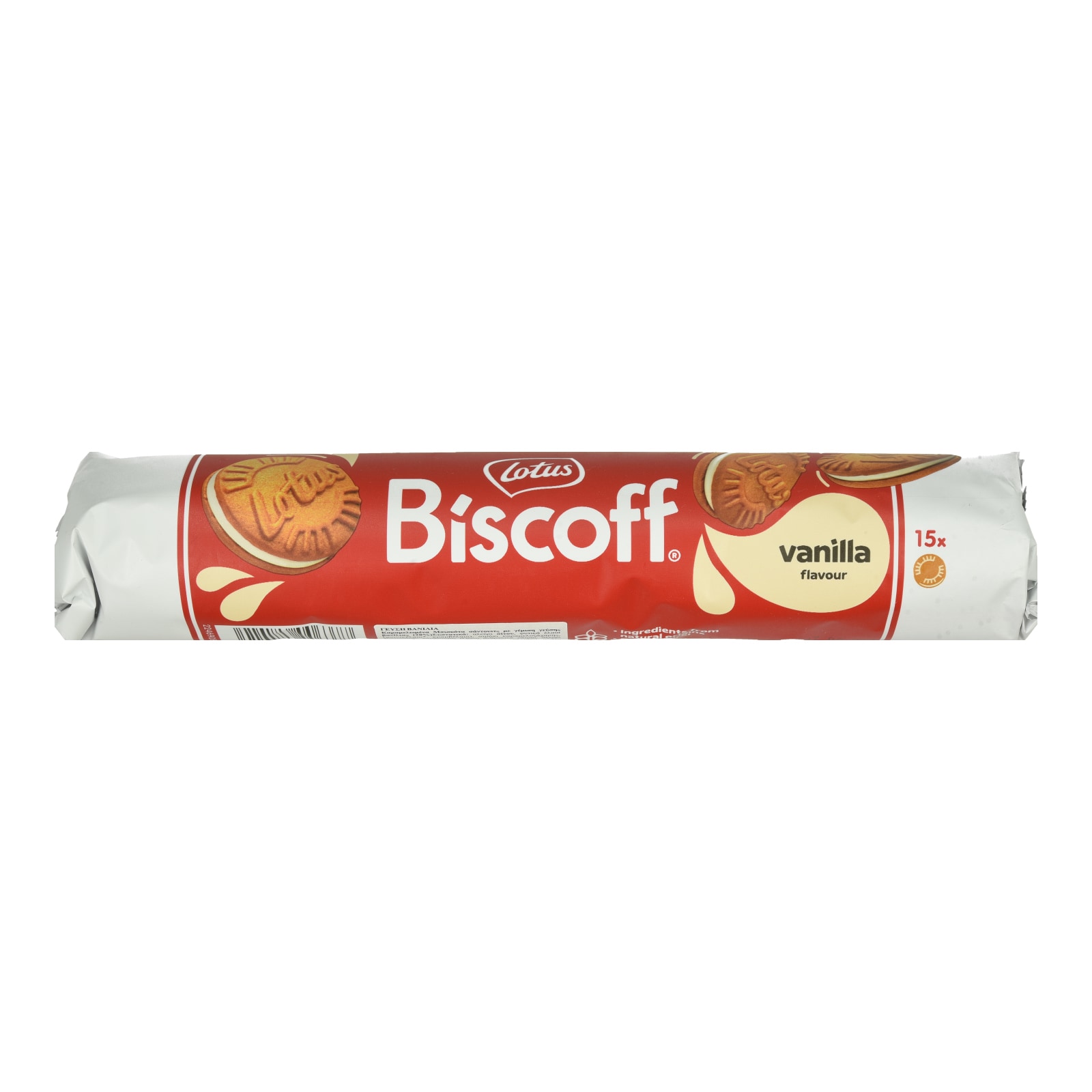 LOTUS Μπισκότα Γεμιστά Biscoff Βανίλια 150g