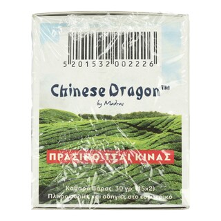 MANDRAS | ΤΣΑΪ ΠΡΑΣΙΝΟ CH.DRAGON 15 ΦΑΚΕΛΑ