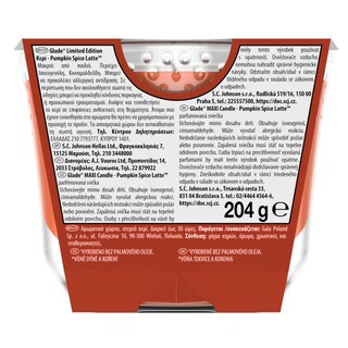 GLADE | Αρωματικό Κερί Pumpkin Spice Latte 1 Τεμάχιο