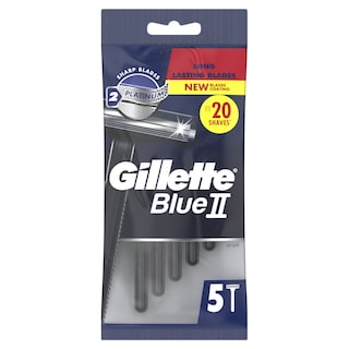 GILLETTE | BLUE II | Razor Disposable 5 Pieces