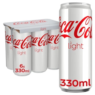 COCA COLA | LIGHT | Αναψυκτικό Cola Κουτί 6x330ml