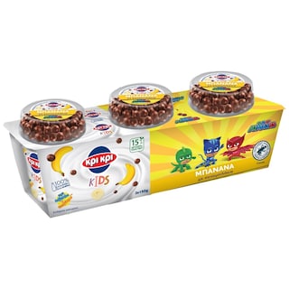 ΚΡΙ ΚΡΙ | Επιδόρπιο Γιαουρτιού PJ Masks Mπανάνα Σοκομπιλάκια 3x150g