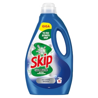 SKIP | Yγρό Πλυντηρίου Ρούχων Ultimate Extra Freshness 78 Μεζούρες