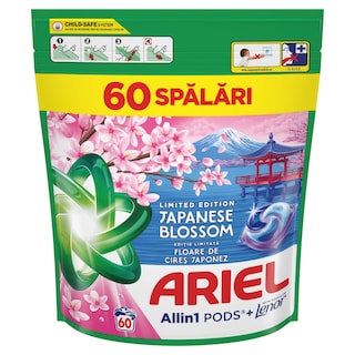 ARIEL | Kάψουλες Πλυντηρίου Ρούχων Allin1 Pods Άνθη Ιαπωνίας 60 Τεμάχια