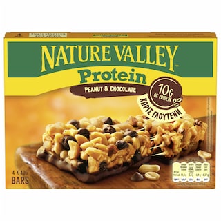 NATURE VALLEY | Μπάρες Δημητριακών Protein Φυστίκι Σοκολάτα 4 X 40gr