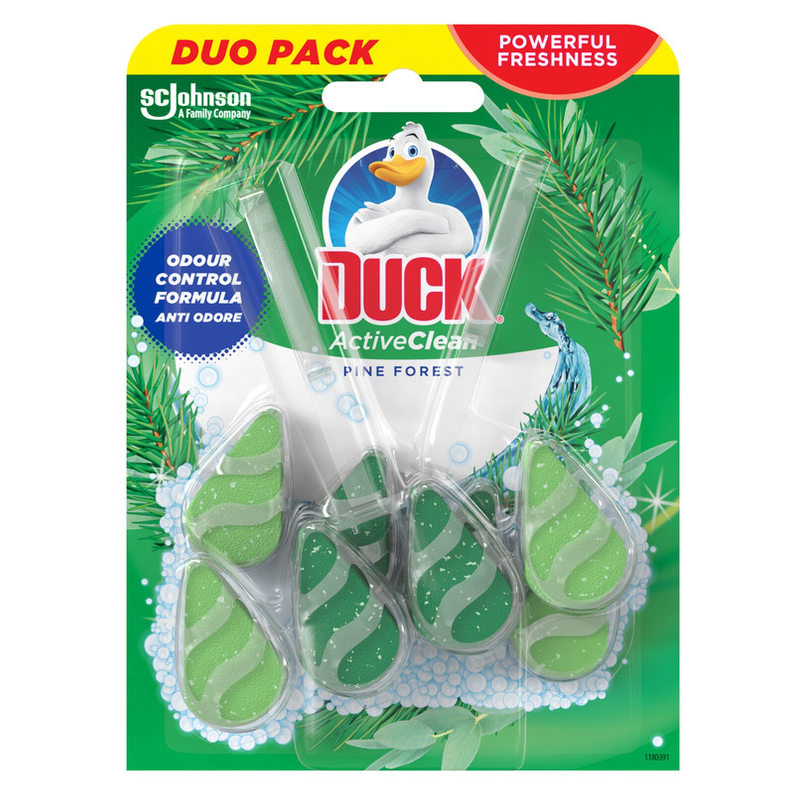 DUCK WC Block Active Clean Pine Forest 2x38.6g
