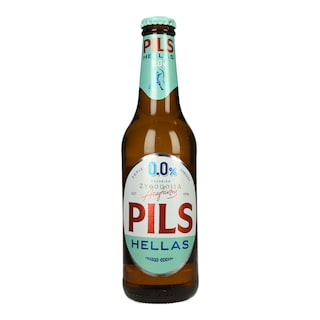 PILS HELLAS | Μπύρα 0.0% Χωρίς Αλκοόλ Φιάλη 330ml