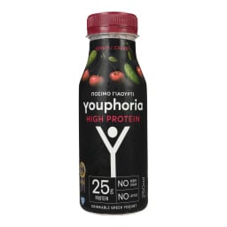 YOUPHORIA | Ρόφημα Γιαουρτιού High Protein Κεράσι 250ml