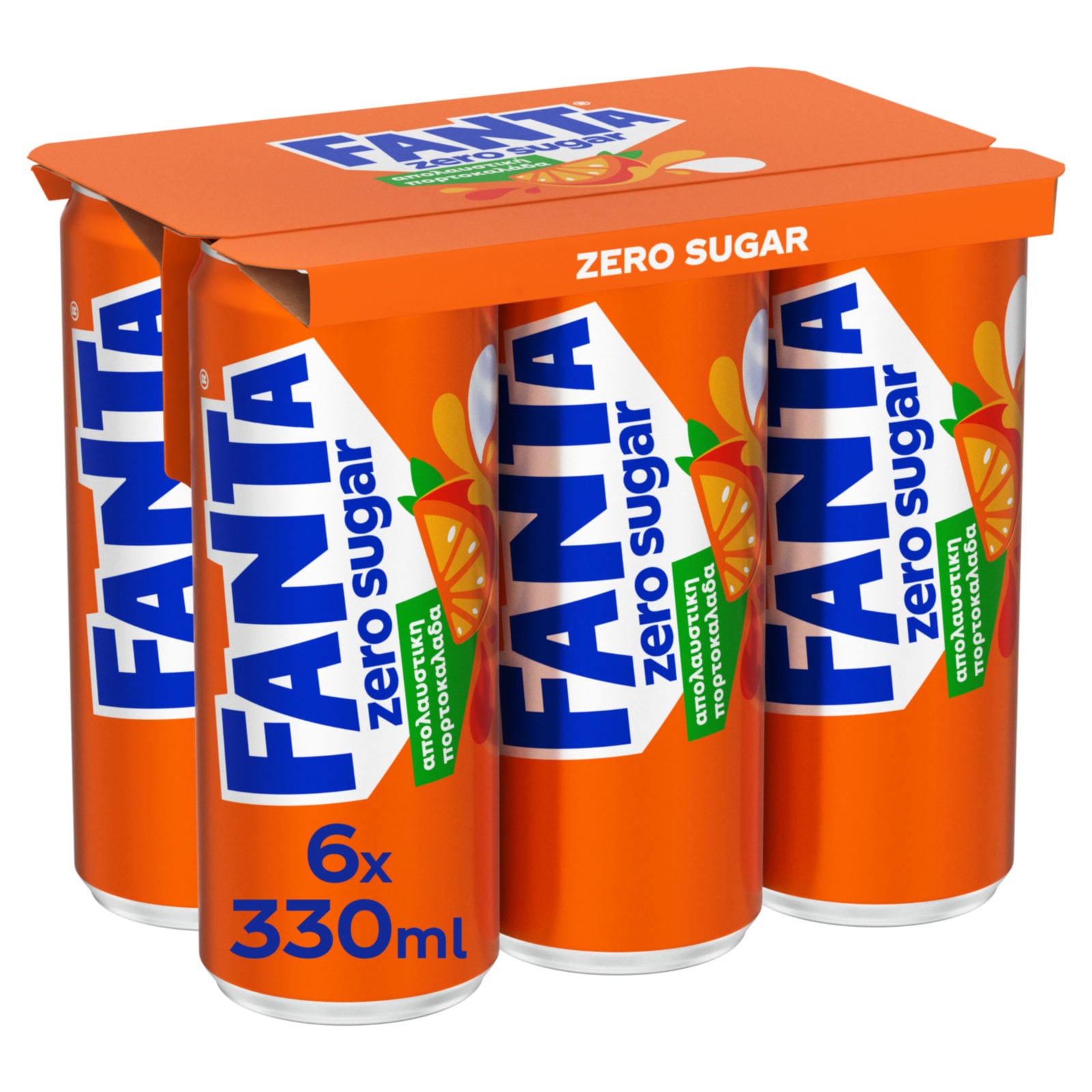FANTA Πορτοκαλάδα Zero Κουτί 6x330ml