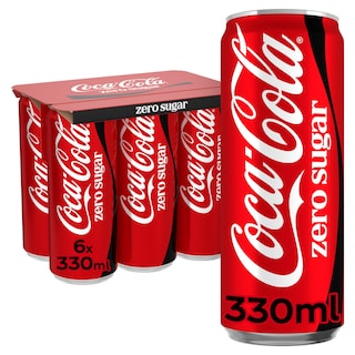 COCA COLA | ZERO | Αναψυκτικό Cola Zero Κουτί 6x330ml
