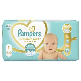 PAMPERS | Πάνες Μωρού Premium Care Νο1 50 Τεμάχια