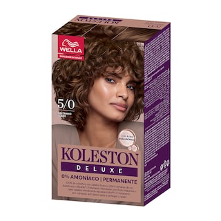 KOLESTON | Βαφή Μαλλιών 5/0 Ανοιχτό Καστανό Deluxe Kit 1 Τεμάχιο