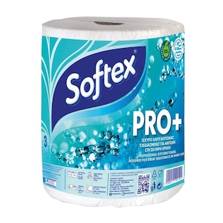SOFTEX | Χαρτί Κουζίνας Pro+ 3 Φύλλα 600g