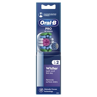 ORAL B | Replacement Heads 3D White 2 Pieces