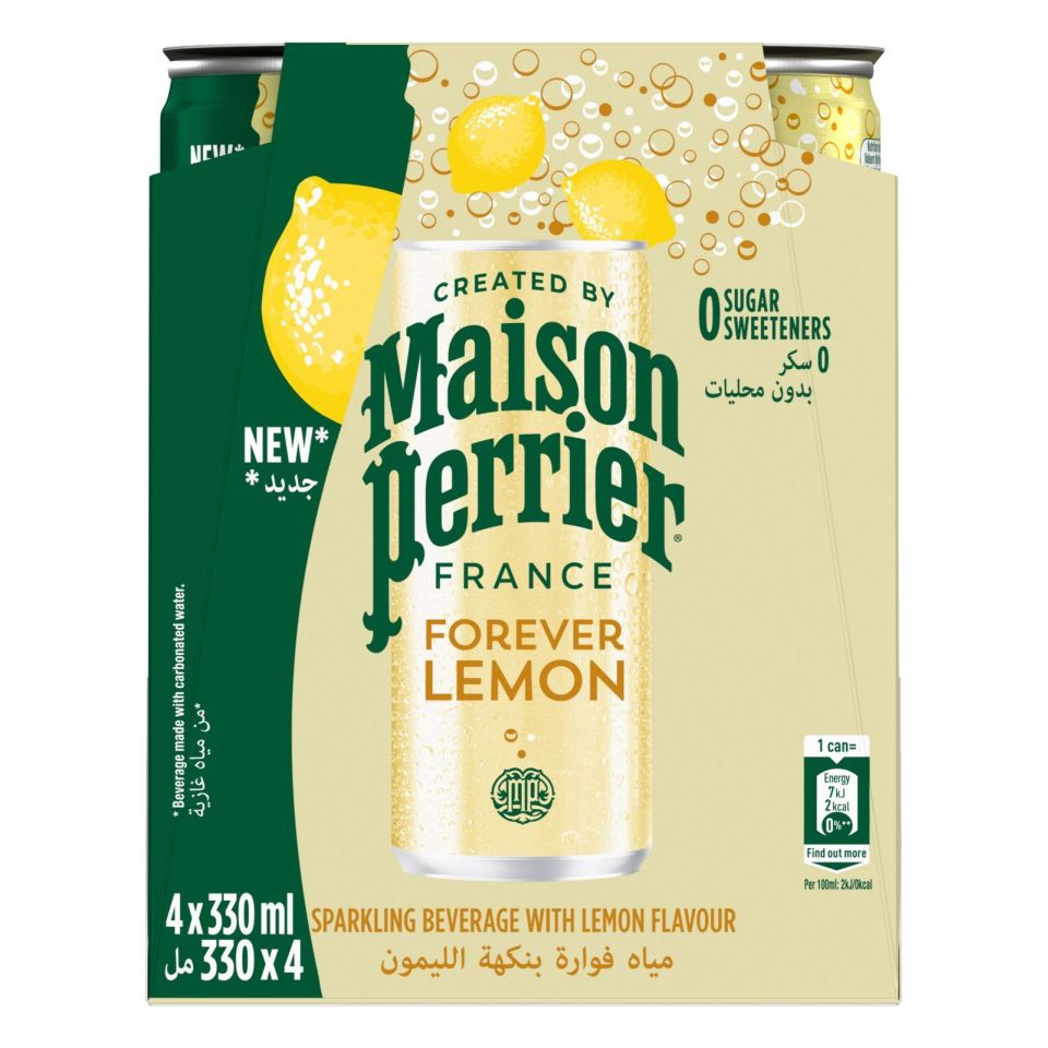 PERRIER Ανθρακούχο Νερό Maison Perrier Forever Lemon 4x330ml