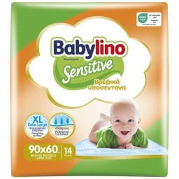 BABYLINO | Υποσέντονα Βρεφικά Sensitive 90x60cm 14 Τεμάχια