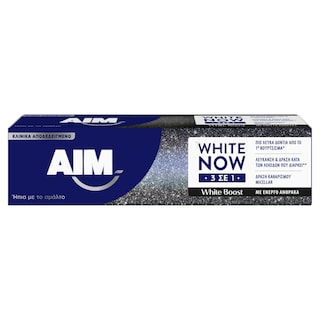 AIM | Οδοντόκρεμα White Now 3σε1 White Boost 75ml
