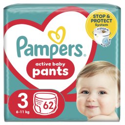 PAMPERS | Πάνες Βρακάκι Pants Νο3 62 Τεμάχια