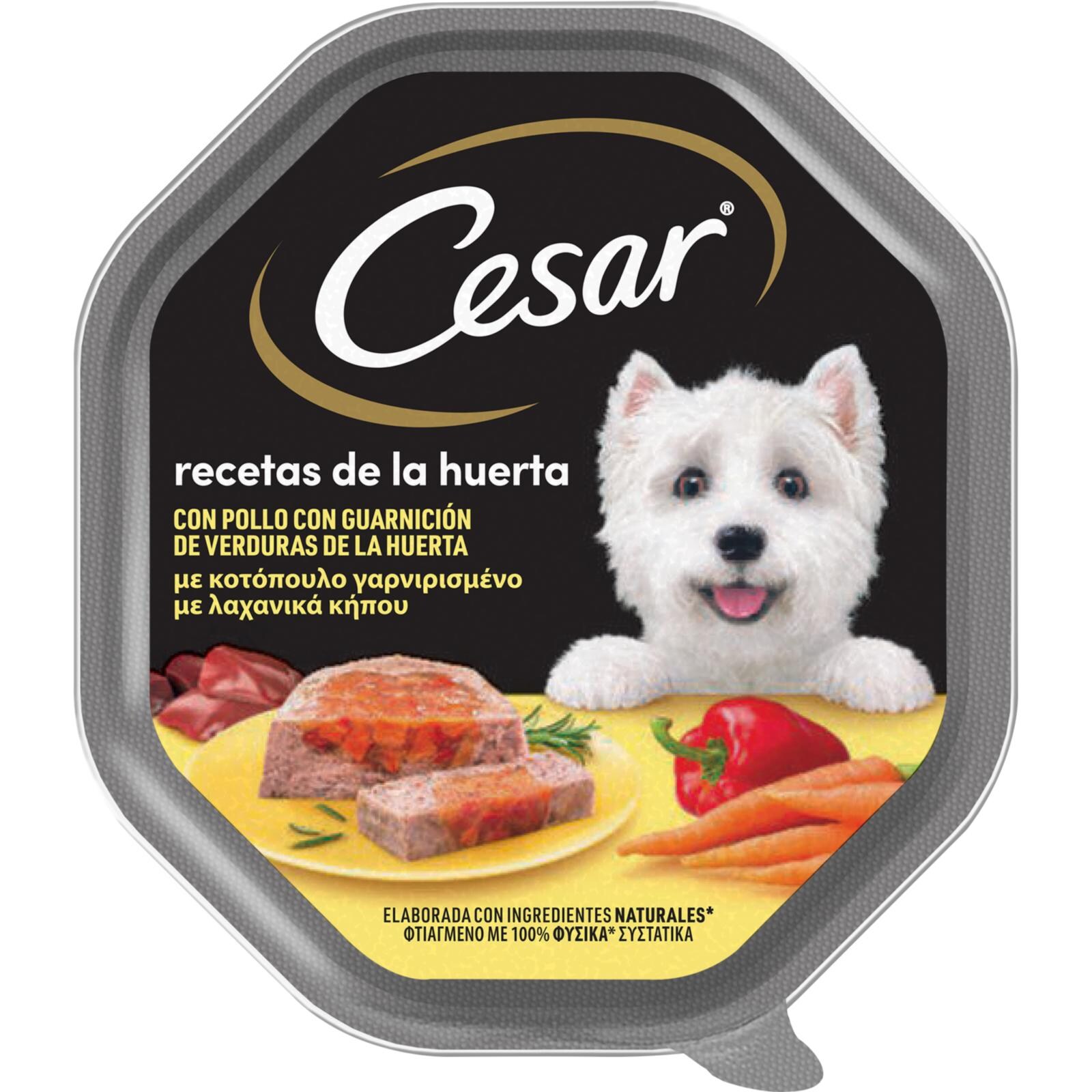 CESAR Σκυλοτροφή Kοτόπουλο με Λαχανικά Κήπου 150g