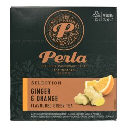 PERLA BEVERAGES | Τσάι Πράσινο Τζίντζερ Πορτοκάλι 20x1.5g