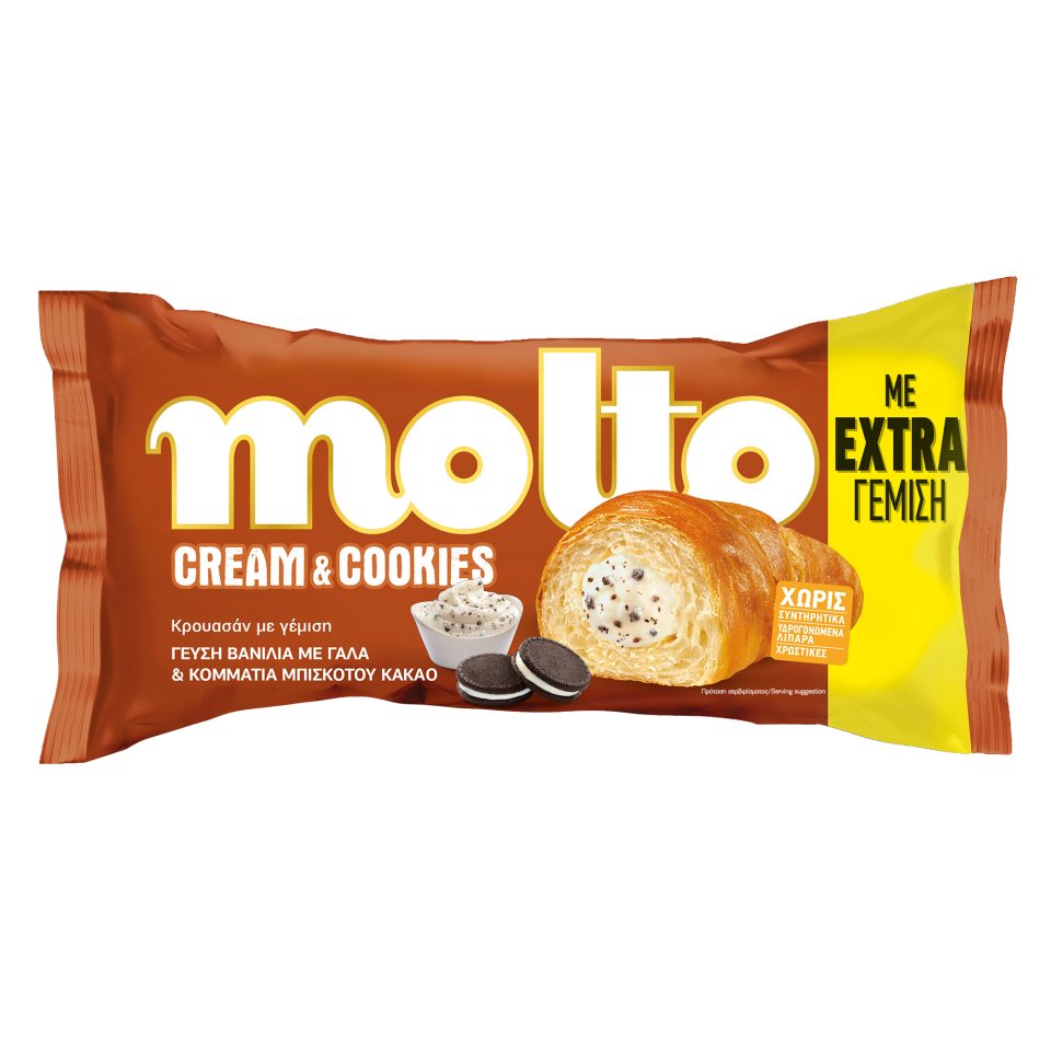 MOLTO Κρουασάν Cream & Cookies Βανίλια 98g