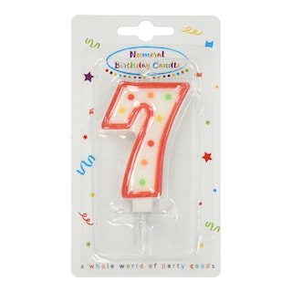DECORATA | Κερί Γενεθλίων Νο7 1 Τεμάχιο