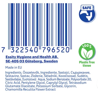 ZEWA | Υγρά Μαντηλάκια Τουαλέτας Camomile 42 Τεμάχια 184g