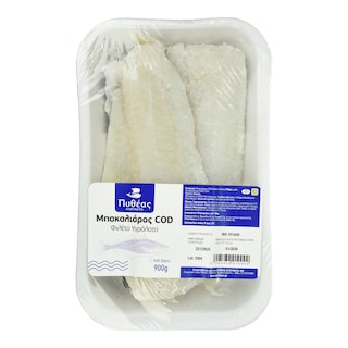 - | Μπακαλιάρος COD Φιλέτο Υγράλατος 900g