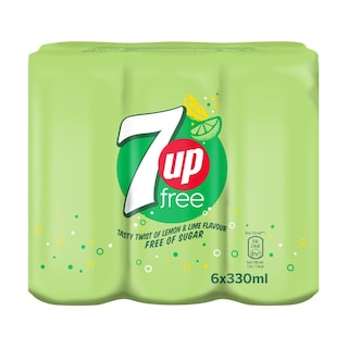 7UP | FREE | Αναψυκτικό 7UP Free Κουτί 6x330ml