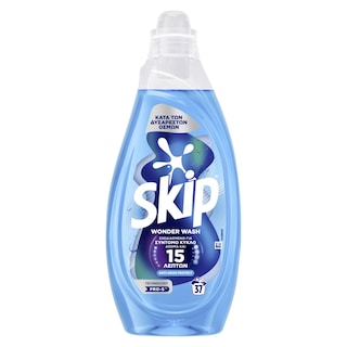 SKIP | Υγρό Πλυντηρίου Ρούχων Wonder Wash Anti Odor Protect 37 Μεζούρες