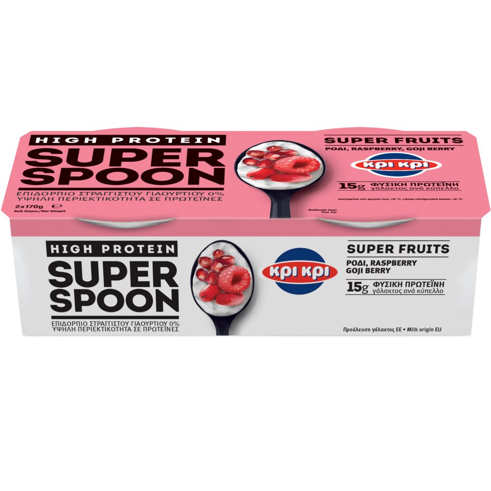 ΚΡΙ ΚΡΙ Επιδόρπιο Γιαουρτιού Super Spoon Ρόδι Gojiberry 2x170g