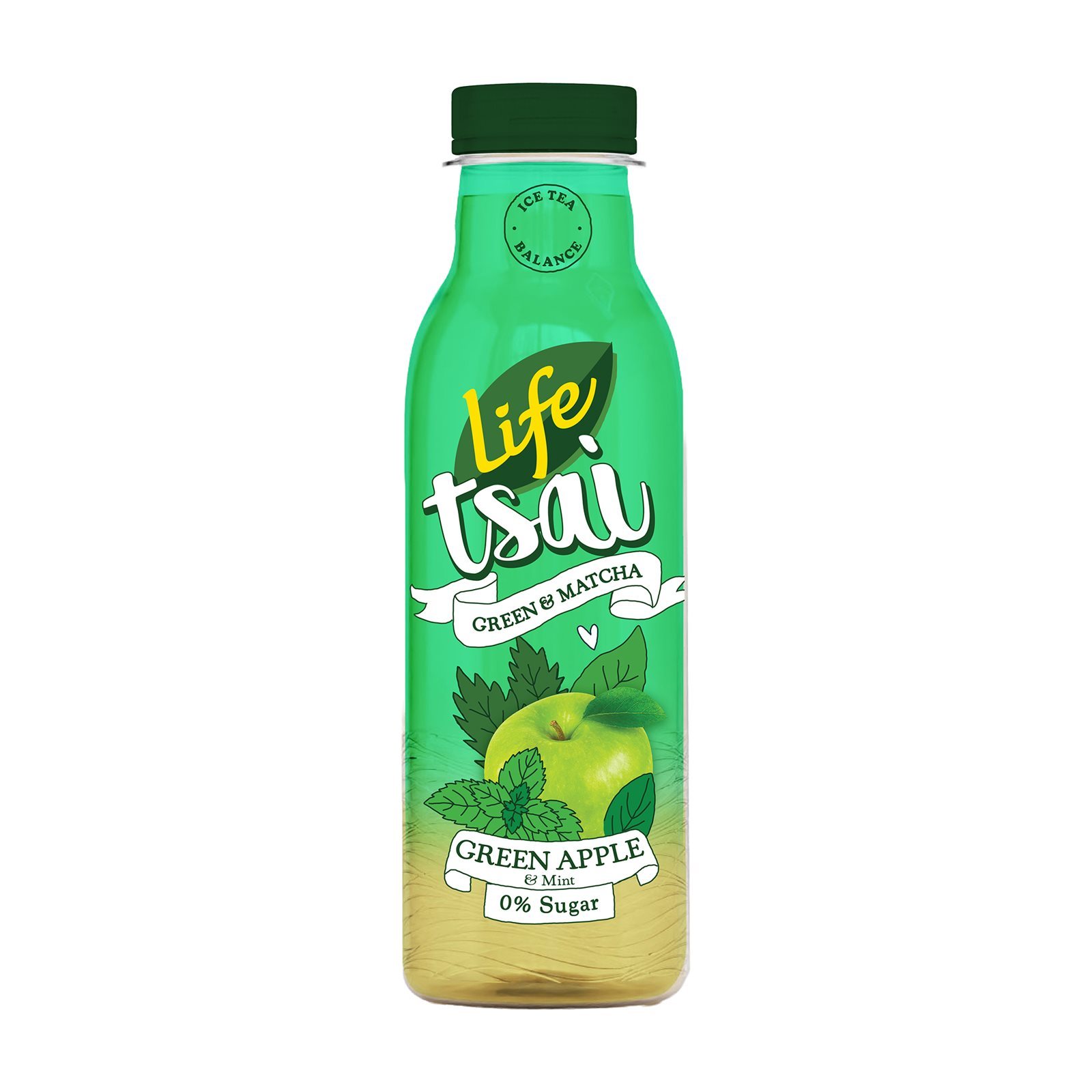 Ice Tea Balance Matcha Πράσινο Μήλο Δυόσμος 500ml