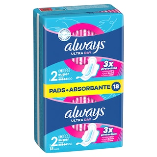 ALWAYS | Σερβιέτες Ultra Day Long Plus 18 Τεμάχια