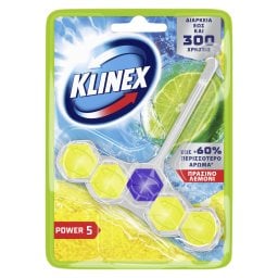 KLINEX | WC Block Power 5 Πράσινο Λεμόνι 50g