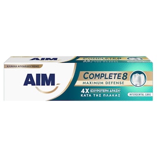 AIM | Οδοντόκρεμα Complete 8 Maximum Defense Interdental 75ml