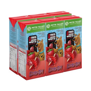 NUTRI VALLEY | Φρουτοποτό Scooby Doo Κόκκινα Φρούτα 6x250ml