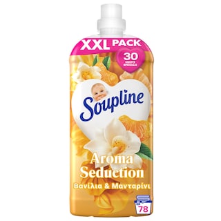 SOUPLINE | Συμπυκνωμένο Μαλακτικό Aroma Βανίλια Μανταρίνι 78 Μεζούρες