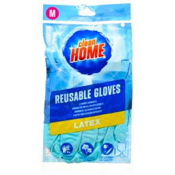 CLEAN HOME | Γάντια Πολλαπλών Χρήσεων Medium Latex 2 Τεμάχια