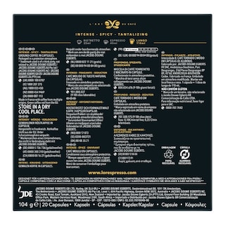 LOR | Coffee Capsules Espresso Lungo Profondo 20x5.2g