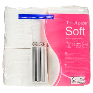 CARE | Χαρτί Υγείας Soft 3 Φύλλα 16 Ρολά 1.83kg