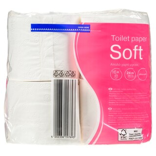 CARE | Χαρτί Υγείας Soft 3 Φύλλα 16 Ρολά 1.83kg