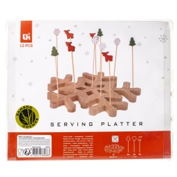 - | Χριστουγεννιάτικο Πλατώ Σερβιρίσματος Χιονονιφάδα 1 Τεμάχιο