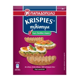 Παξιμαδάκια Krispies Πολύσπορα Χωρίς Προσθήκη Ζάχαρης 200g