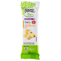 NATURES PROMISE BIO | Παιδική Μπάρα Bio Μήλο Μπανάνα 25g