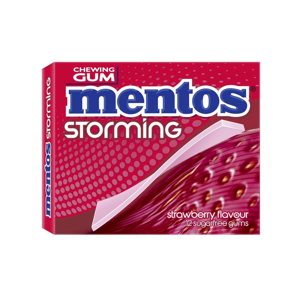 MENTOS Τσίxλες Φράουλα 33g