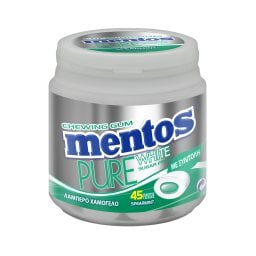 MENTOS | PURE WHITE | Chewing Gum Spearmint 90g