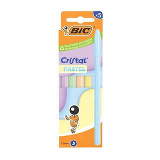 BIC | Στυλό Cristal Pastel Σετ των 5 1 Τεμάχιο