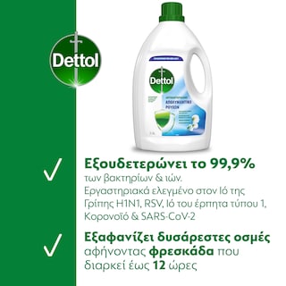 DETTOL | Απολυμαντικό Ρούχων 2,5lt