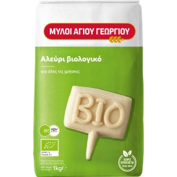 ΜΥΛΟΙ ΑΓΙΟΥ ΓΕΩΡΓΙΟΥ | Αλεύρι Βιολογικό Για Όλες τις Χρήσεις 1kg